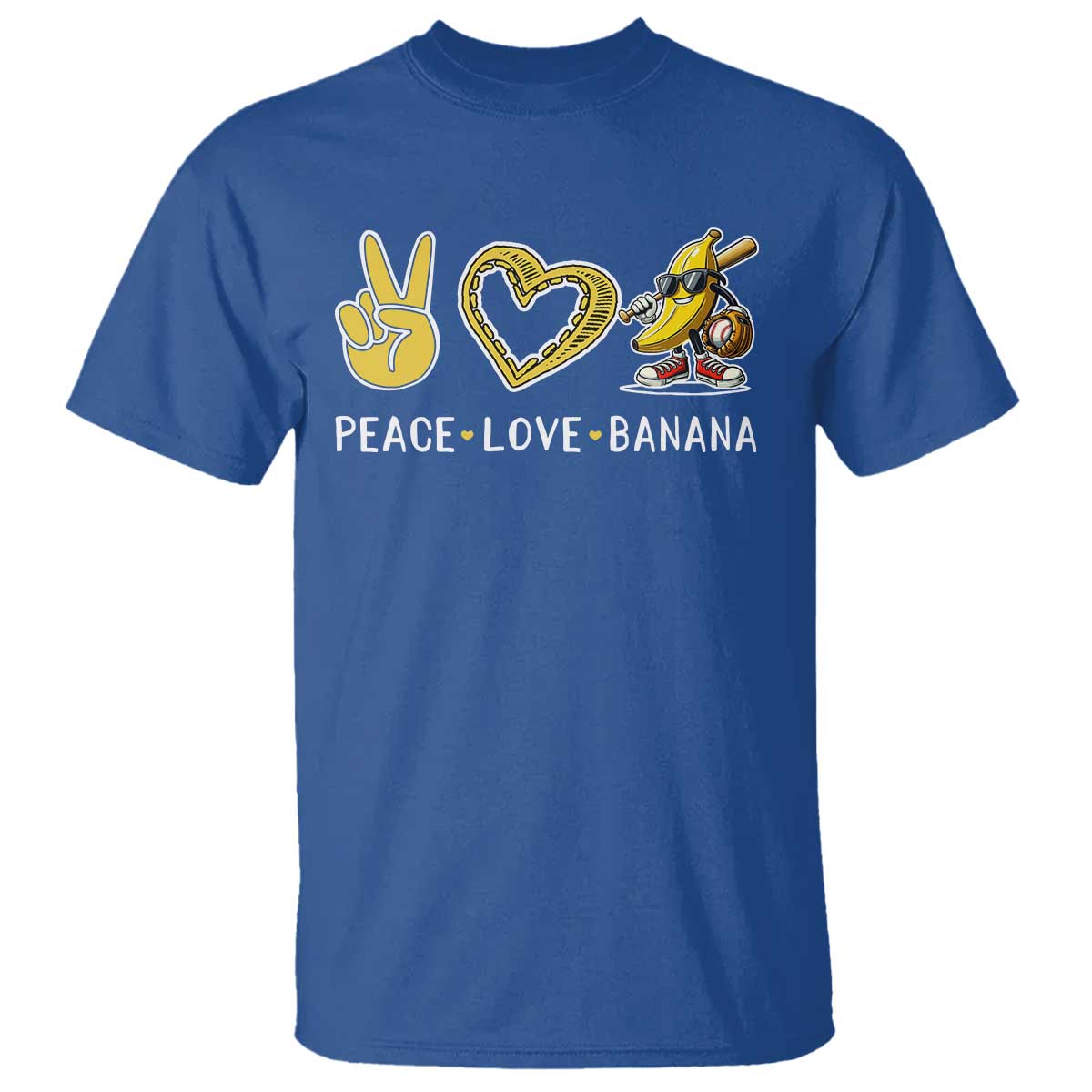 Funny Love Bananas T Shirt Cute Banana Gifts TS10 Royal Blue Print Your Wear