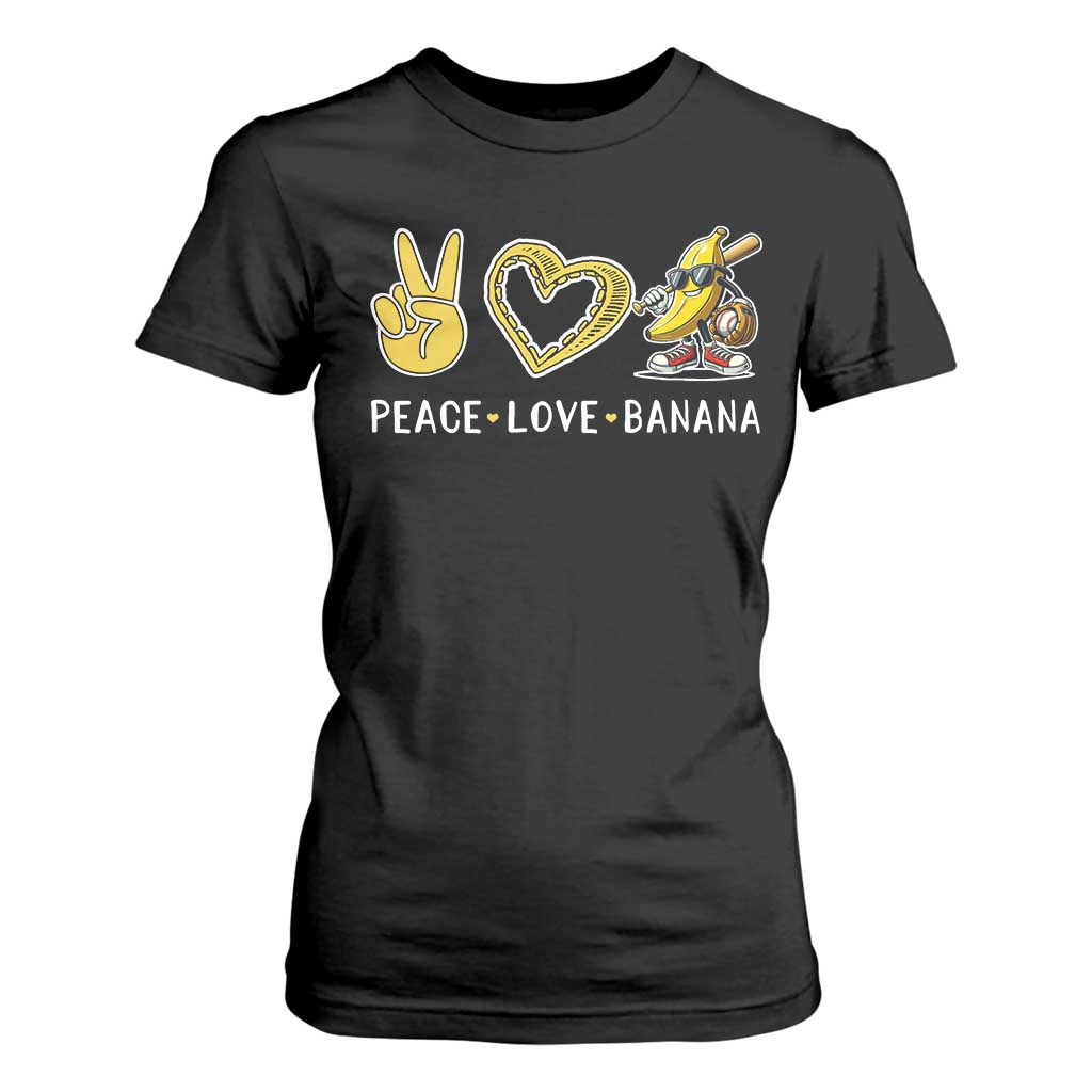 Funny Love Bananas T Shirt For Women Cute Banana Gifts TS10 Black Print Your Wear