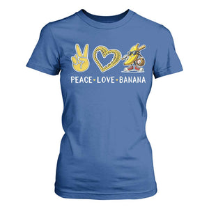 Funny Love Bananas T Shirt For Women Cute Banana Gifts TS10 Royal Blue Print Your Wear