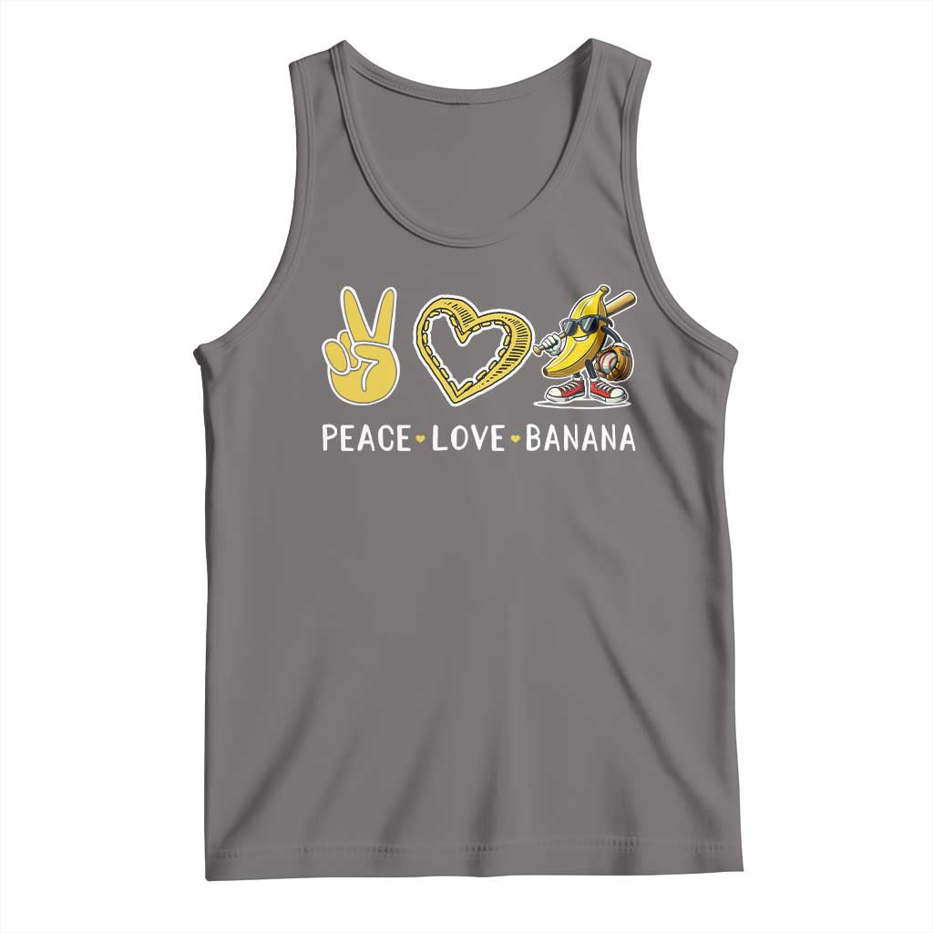 Funny Love Bananas Tank Top Cute Banana Gifts TS10 Deep Heather Print Your Wear