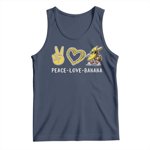 Funny Love Bananas Tank Top Cute Banana Gifts TS10 Navy Print Your Wear