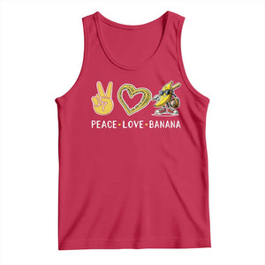 Funny Love Bananas Tank Top Cute Banana Gifts TS10 Red Print Your Wear