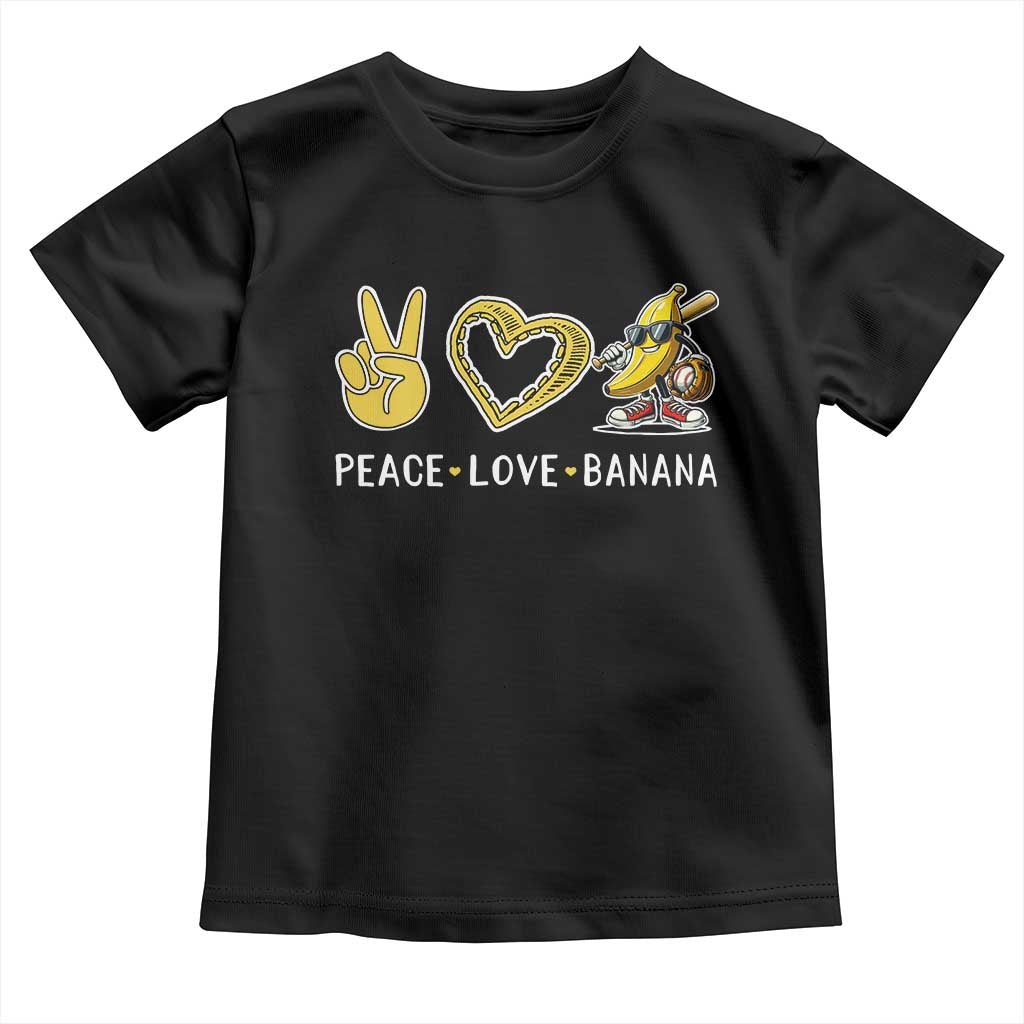 Funny Love Bananas Toddler T Shirt Cute Banana Gifts TS10 Black Print Your Wear