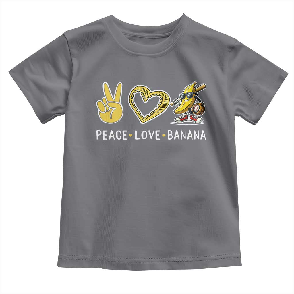 Funny Love Bananas Toddler T Shirt Cute Banana Gifts TS10 Charcoal Print Your Wear