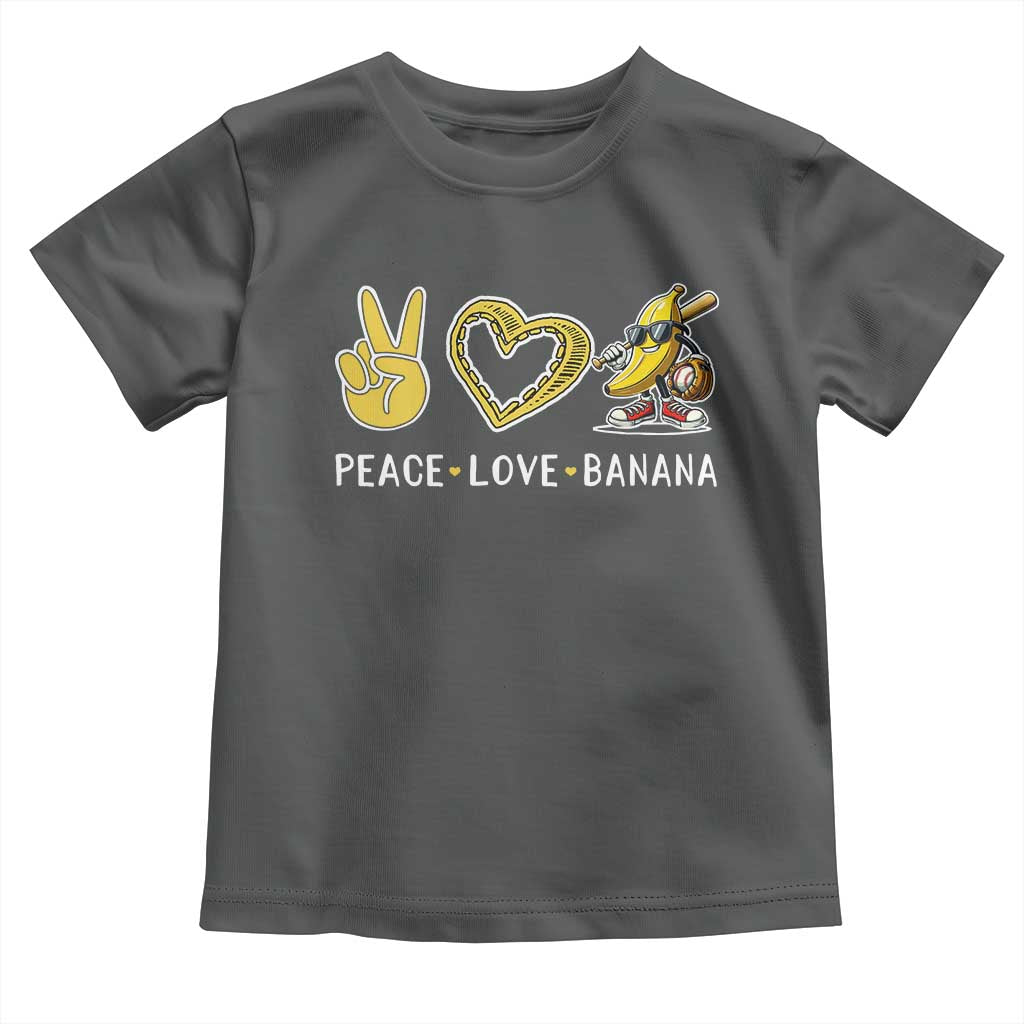 Funny Love Bananas Toddler T Shirt Cute Banana Gifts TS10 Dark Heather Print Your Wear