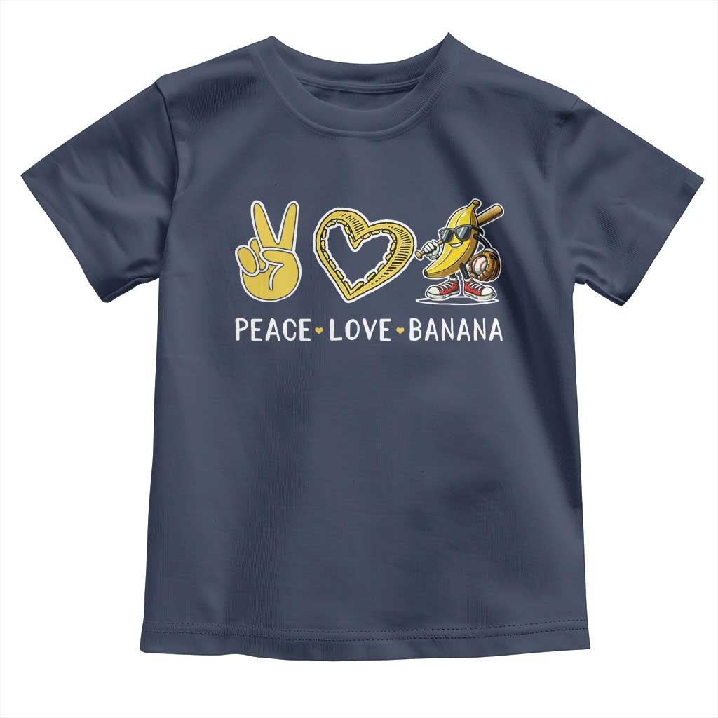Funny Love Bananas Toddler T Shirt Cute Banana Gifts TS10 Navy Print Your Wear