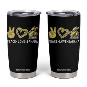 Funny Love Bananas Tumbler Cup Cute Banana Gifts TS10 Black Print Your Wear