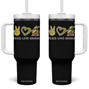 Funny Love Bananas Tumbler With Handle Cute Banana Gifts TS10 One Size: 40 oz Black Print Your Wear