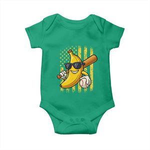 Retro Bananas Baby Onesie Vintage American Flag Banana Lover TS10 Irish Green Print Your Wear