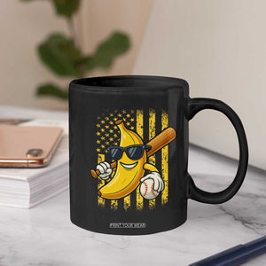 Retro Bananas Coffee Mug Vintage American Flag Banana Lover TS10 Print Your Wear