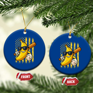 Retro Bananas Ceramic Ornament Vintage American Flag Banana Lover TS10 1pc Blue Print Your Wear