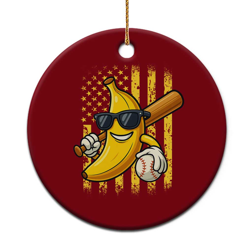 Retro Bananas Ceramic Ornament Vintage American Flag Banana Lover TS10 1pc Red Print Your Wear