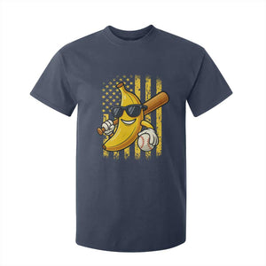 Retro Bananas T Shirt For Kid Vintage American Flag Banana Lover TS10 Navy Print Your Wear