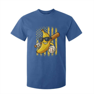 Retro Bananas T Shirt For Kid Vintage American Flag Banana Lover TS10 Royal Blue Print Your Wear