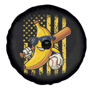 Retro Bananas Spare Tire Cover Vintage American Flag Banana Lover TS10 Print Your Wear