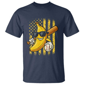 Retro Bananas T Shirt Vintage American Flag Banana Lover TS10 Navy Print Your Wear