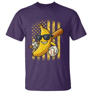 Retro Bananas T Shirt Vintage American Flag Banana Lover TS10 Purple Print Your Wear