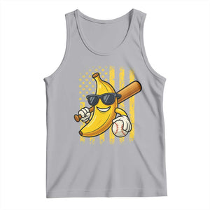 Retro Bananas Tank Top Vintage American Flag Banana Lover TS10 Athletic Heather Print Your Wear