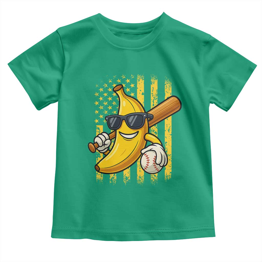 Retro Bananas Toddler T Shirt Vintage American Flag Banana Lover TS10 Irish Green Print Your Wear