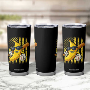 Retro Bananas Tumbler Cup Vintage American Flag Banana Lover TS10 Print Your Wear