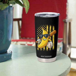 Retro Bananas Tumbler Cup Vintage American Flag Banana Lover TS10 Print Your Wear
