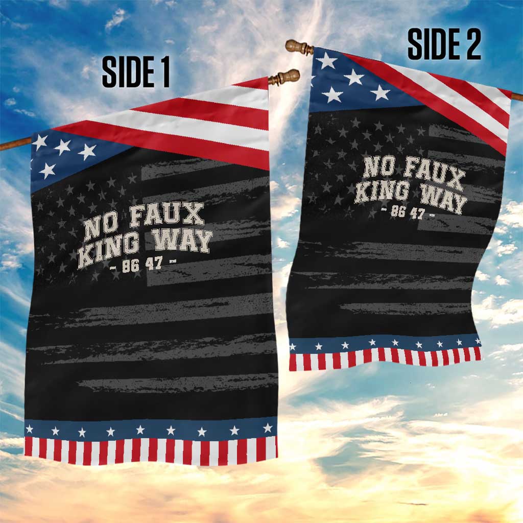 Snarky No Kings In America Garden Flag No Faux King Way 86 47 Vintage Retro TS10 Print Your Wear