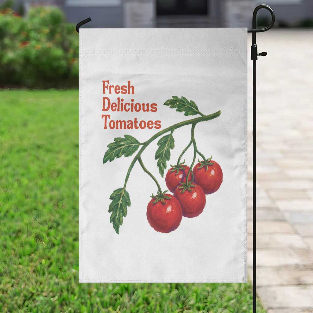 Subtle FDT Garden Flag Fresh Delicious Tomatoes Retro Tomato Vine Graphic Political Humor TS10 Print Your Wear