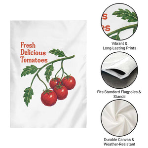 Subtle FDT Garden Flag Fresh Delicious Tomatoes Retro Tomato Vine Graphic Political Humor TS10 Print Your Wear
