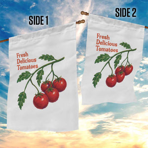 Subtle FDT Garden Flag Fresh Delicious Tomatoes Retro Tomato Vine Graphic Political Humor TS10 Print Your Wear