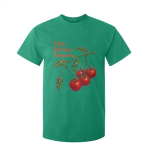 Subtle FDT T Shirt For Kid Fresh Delicious Tomatoes Retro Tomato Vine Graphic Political Humor