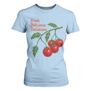 Subtle FDT T Shirt For Women Fresh Delicious Tomatoes Retro Tomato Vine Graphic Political Humor