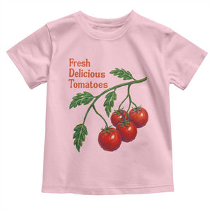 Subtle FDT Toddler T Shirt Fresh Delicious Tomatoes Retro Tomato Vine Graphic Political Humor