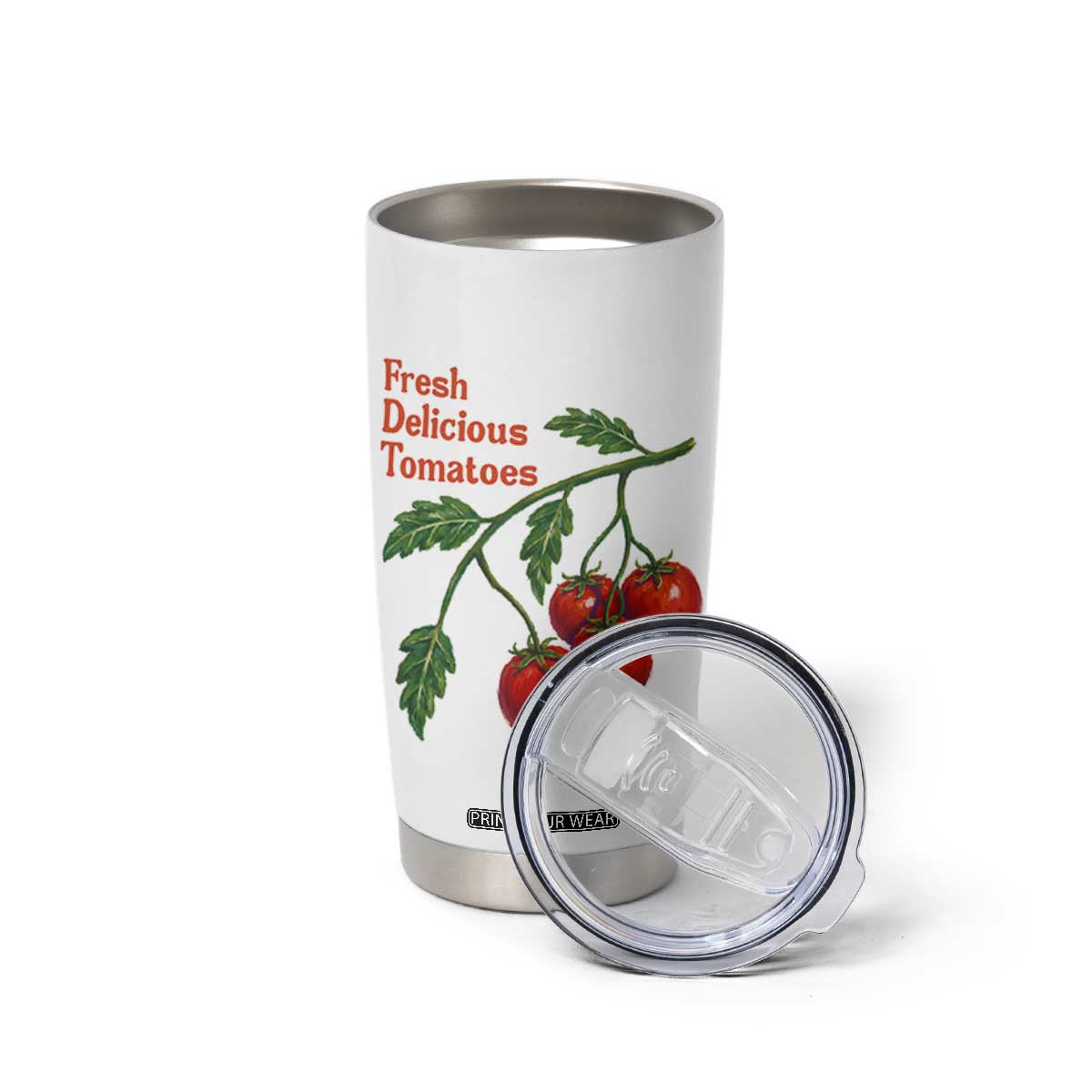 Subtle FDT Tumbler Cup Fresh Delicious Tomatoes Retro Tomato Vine Graphic Political Humor