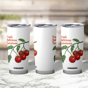 Subtle FDT Tumbler Cup Fresh Delicious Tomatoes Retro Tomato Vine Graphic Political Humor