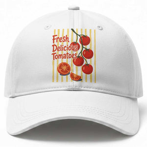 Subtle FDT Baseball Cap Fresh Delicious Tomatoes Striped Retro Vintage 80s Subtle FDT TS10 Print Your Wear