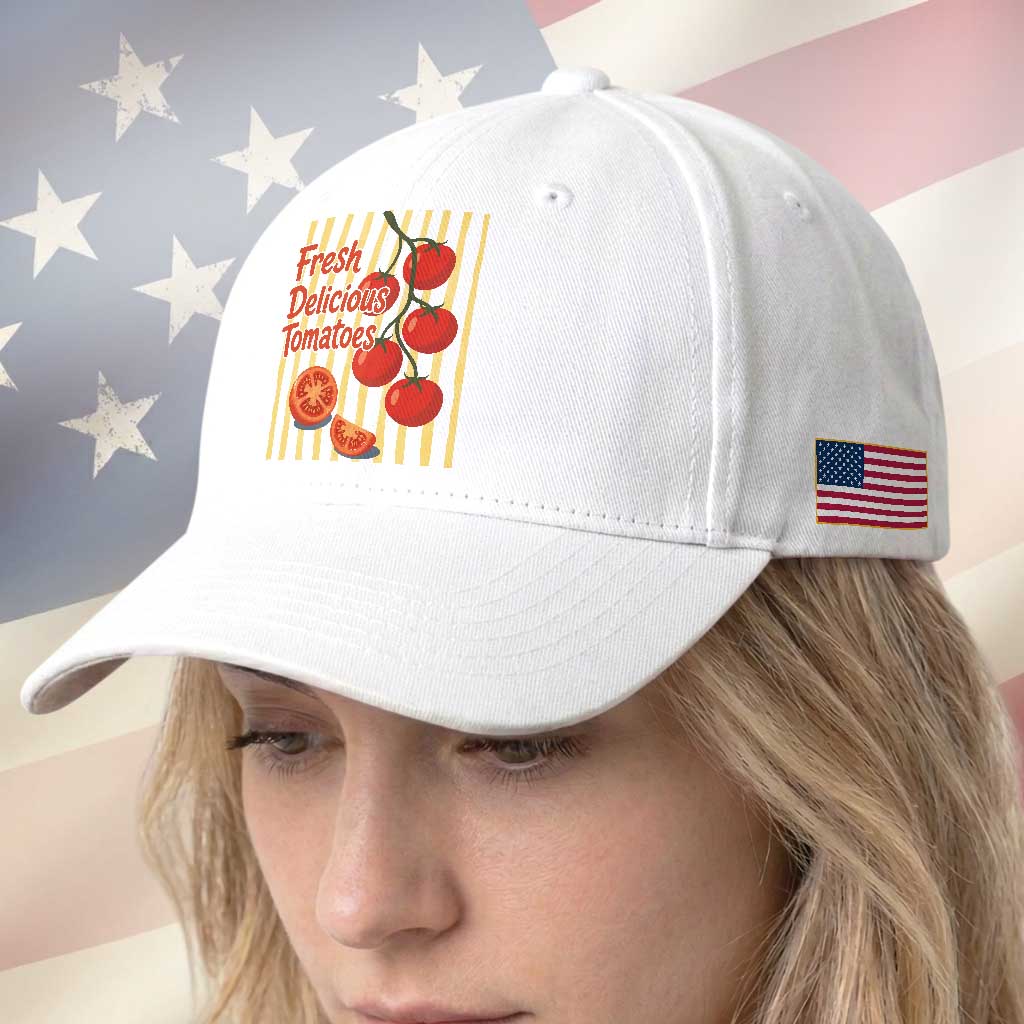 Subtle FDT Baseball Cap Fresh Delicious Tomatoes Striped Retro Vintage 80s Subtle FDT TS10 Print Your Wear