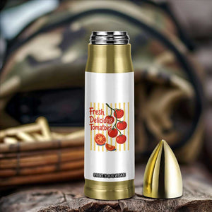 Subtle FDT Bullet Tumbler Fresh Delicious Tomatoes Striped Retro Vintage 80s Subtle FDT