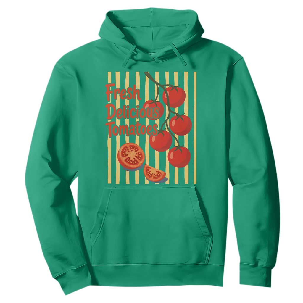 Subtle FDT Hoodie Fresh Delicious Tomatoes Striped Retro Vintage 80s Subtle FDT