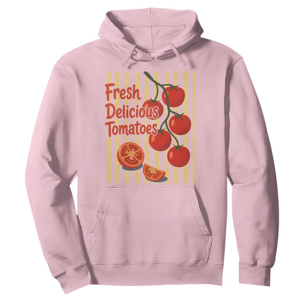 Subtle FDT Hoodie Fresh Delicious Tomatoes Striped Retro Vintage 80s Subtle FDT