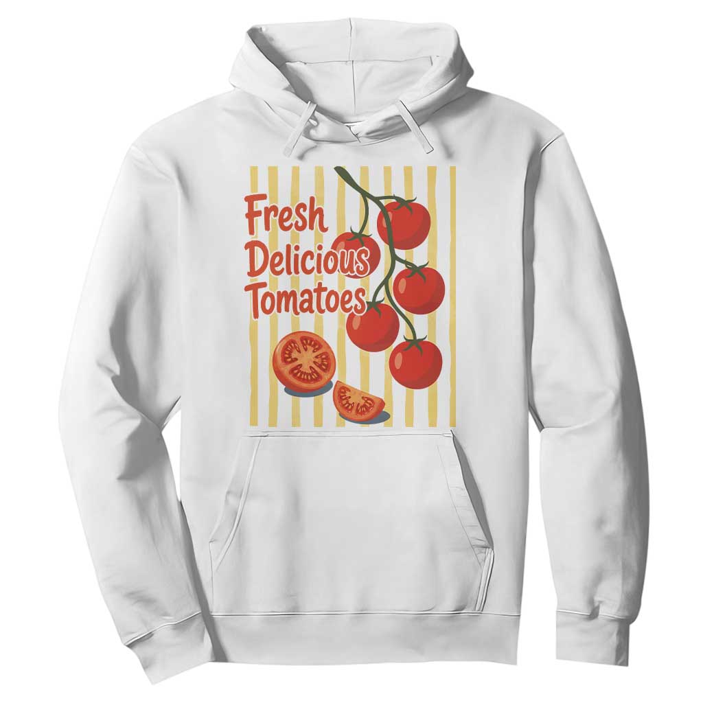Subtle FDT Hoodie Fresh Delicious Tomatoes Striped Retro Vintage 80s Subtle FDT