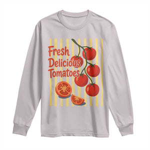 Subtle FDT Long Sleeve Shirt Fresh Delicious Tomatoes Striped Retro Vintage 80s Subtle FDT