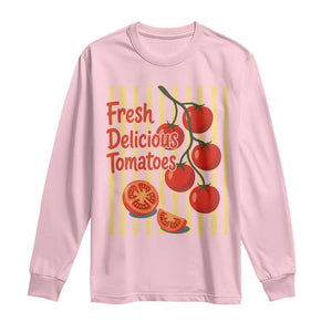 Subtle FDT Long Sleeve Shirt Fresh Delicious Tomatoes Striped Retro Vintage 80s Subtle FDT
