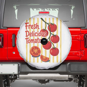Subtle FDT Spare Tire Cover Fresh Delicious Tomatoes Striped Retro Vintage 80s Subtle FDT