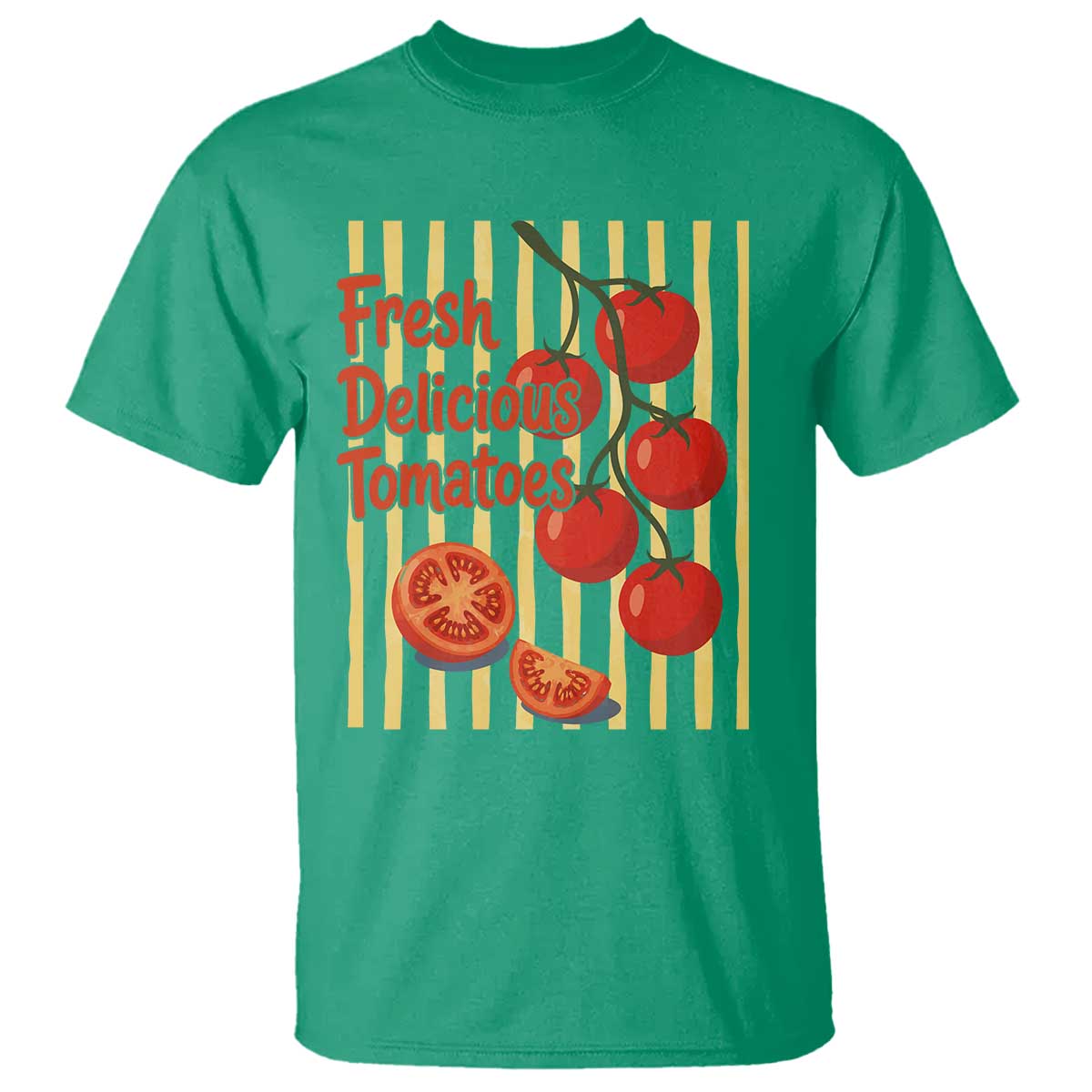 Subtle FDT T Shirt Fresh Delicious Tomatoes Striped Retro Vintage 80s Subtle FDT