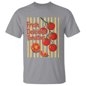 Subtle FDT T Shirt Fresh Delicious Tomatoes Striped Retro Vintage 80s Subtle FDT