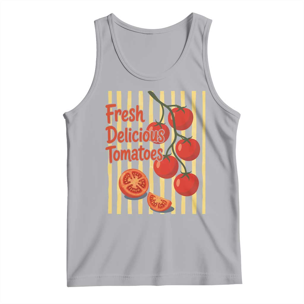 Subtle FDT Tank Top Fresh Delicious Tomatoes Striped Retro Vintage 80s Subtle FDT
