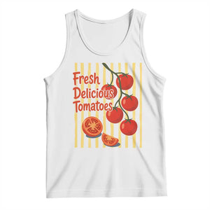Subtle FDT Tank Top Fresh Delicious Tomatoes Striped Retro Vintage 80s Subtle FDT