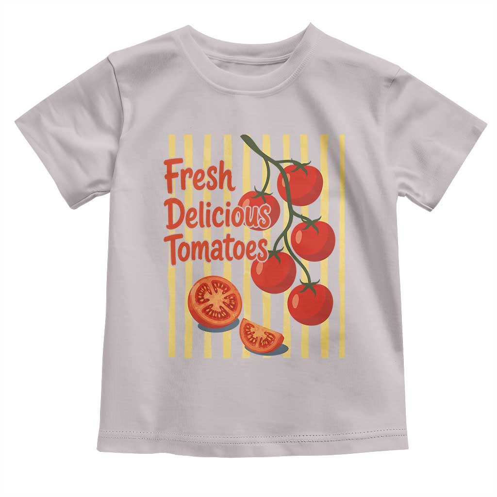 Subtle FDT Toddler T Shirt Fresh Delicious Tomatoes Striped Retro Vintage 80s Subtle FDT