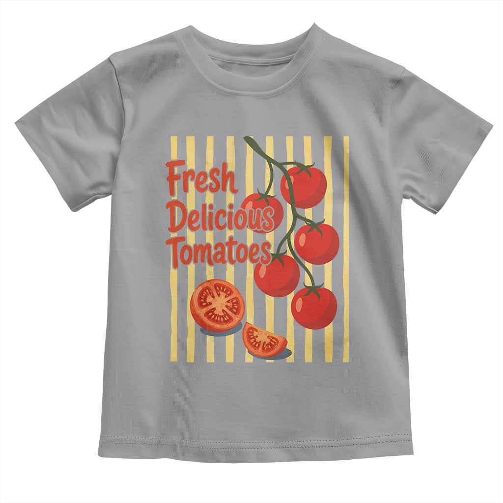 Subtle FDT Toddler T Shirt Fresh Delicious Tomatoes Striped Retro Vintage 80s Subtle FDT