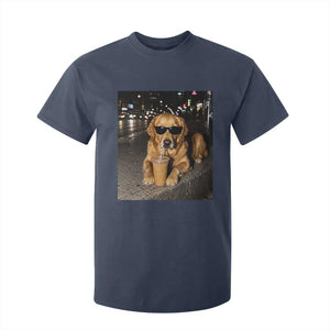 Funny Golden Retriever Iced Coffee T Shirt For Kid Grunge Silly Meme Graphic Funny Dog Lover